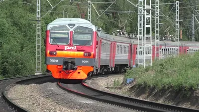 Russian freight and passenger trains in the summer. Siberia - YouTube
