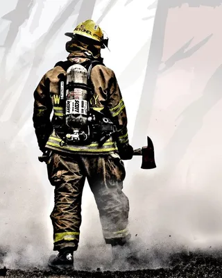Пожарный арт (71 фото) | Пожарная команда, Пожарный, Пожарные