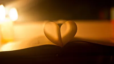 Обои любовь, сердце, счастье, книга, свет картинки на рабочий стол, фото  скачать бесплатно