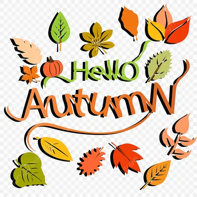 Фото Надпись Autumn / Осень / На фоне осенних листьев, книги, шляпы и цветов