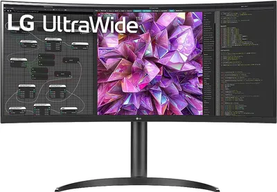 Amazon.com: LG UltraWide QHD 34-Inch Curved Computer Monitor 34WQ73A-B, IPS  with HDR 10 Compatibility, Built-In-KVM, and USB Type-C, Black : Electronics