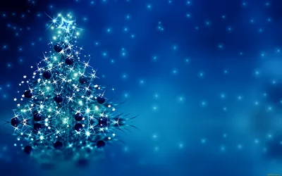Обои Праздничные Векторная графика (Новый год), обои для рабочего стола,  фотографии праздничные, векторная графика , новый год, рождество, new,  year, christmas, decoration, blue, tree, новый, год, украшения, елка Обои  для рабочего стола,