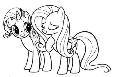 Here is some art of my other two favorite ponies, Fluttershy and Rarity (I  think, idk haven't really thought about the whole \"favorite pony\" thing  idk) as they have fun taking a