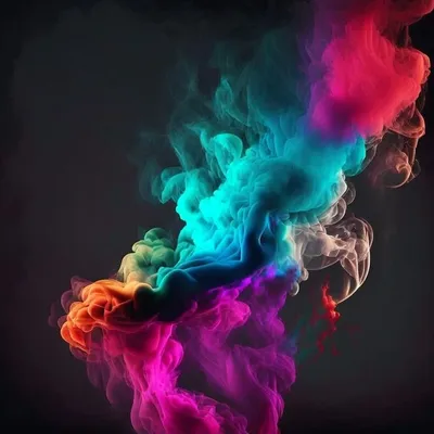 Разноцветный дым на белом фоне Стоковое Фото - изображение насчитывающей  вредно, кривый: 161166924
