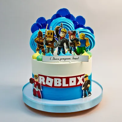 Торт роблокс ( Roblox ) на заказ без мастики