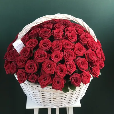Букет из 101 Розовой Розы и Белое Сердце c доставкой в ☑ Астане