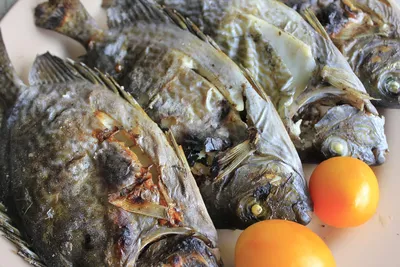 Жареная рыба с зеленью по-испански. Пошаговый фото-рецепт.