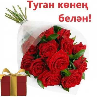 Открытки с Днем Рождения на татарском языке (50 штук)
