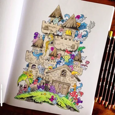 Много деталей и радости: Раскраска для взрослых от филиппинского  иллюстратора