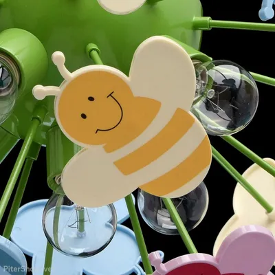 365015105 «Улыбка» Потолочная люстра с цветными пчелками купить в  интернет-магазине