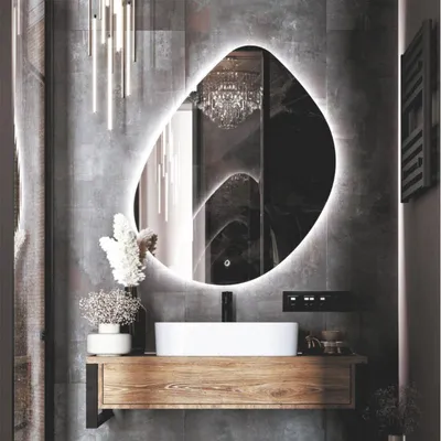 Зеркало в ванную комнату с 3D подсветкой \"Восход\" купить | дзеркало з  підсвіткою