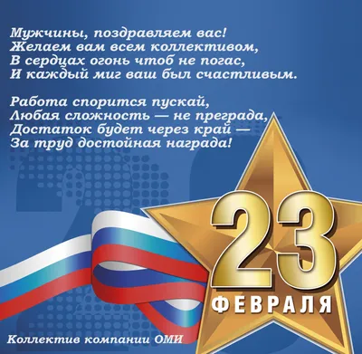 C праздником 23 февраля!!! - купить в Москве от производителя завода OMI