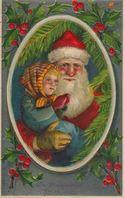 Рождество, детство, старинные открытки, история, традиции