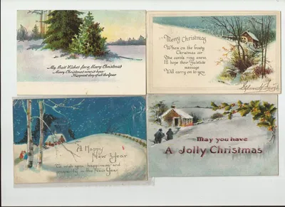 Старинные открытки с рождеством - 73 фото