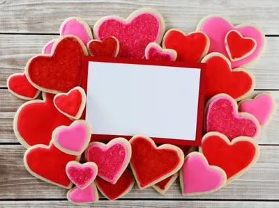Романтическая открытка сердечки в сердце на белом фоне Stock Vector | Adobe  Stock