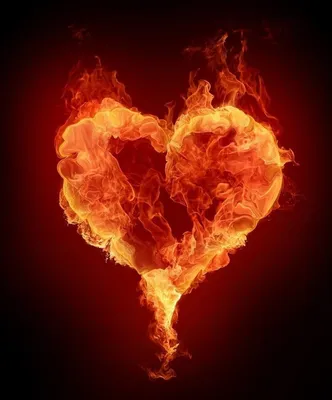 Рисунок горящее сердце - 56 фото