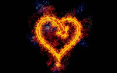 Сердце Огня, Сердце В Огне, Огонь В Форме Сердца Фотография, картинки,  изображения и сток-фотография без роялти. Image 35199409