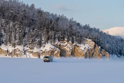 Середина зимы на реке Онега в Архангельской области | Пикабу