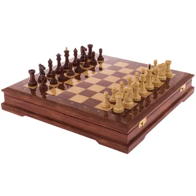 Шахматы средние 3в1 (40х40) - Гжель | Купить настольную игру в магазинах  Мосигра