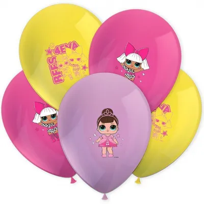 Сет из воздушных шаров, Куклы LOL, С Днем Рождения! купить в Москве  недорого - SharLux