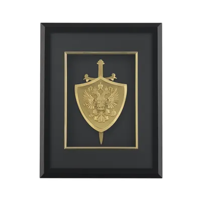 Картина \"Щит и меч\", цвет черный с золотом, арт. HB-900_TG в каталоге  “Океан бизнес сувениров” для оптовых заказов