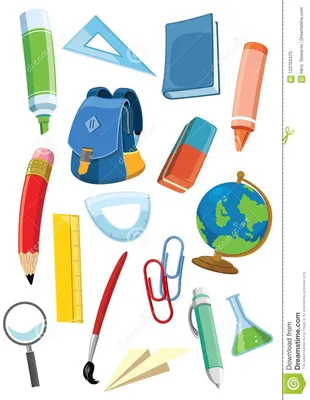 школьные принадлежности, школьников, кадр Stock Illustration | Adobe Stock