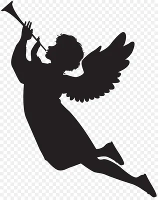 Мужской вектор силуэт ангела Иллюстрация вектора - иллюстрации  насчитывающей влюбленность, изолировано: 197334638