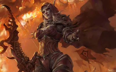 Warcraft Art :: World of Warcraft :: Sylvanas Windrunner (Сильвана  Ветрокрылая,) :: Warcraft (Варкрафт) :: Blizzard (Blizzard Entertainment,  Близзард) :: david zhou :: фэндомы / картинки, гифки, прикольные комиксы,  интересные статьи по теме.