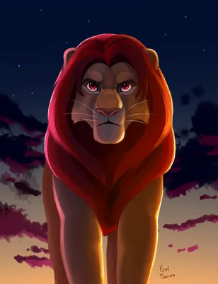 Фото Симба, главный персонаж мультфильма Король лев / The Lion King, by  EeviArt