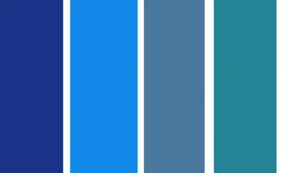 Сочетание синего цвета в интерьере