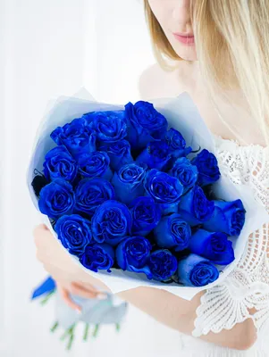 Синие розы обои на телефон - красивые фото