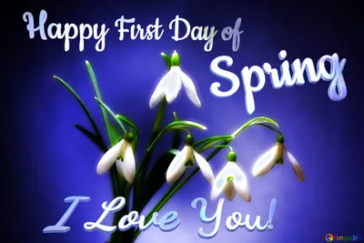 Happy First Day Of Spring I Love You! Безкоштовна картинка - 6941