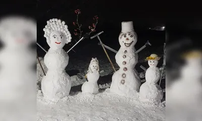 Снеговик с новогодней гирляндой, мастер-класс | Швейный Советник