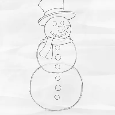 Рисунок Заяц и Снеговик №77648 - «Новогодние фантазии» (02.02.2024 - 18:33)
