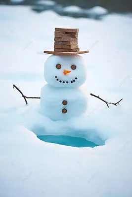 красочный снеговик на снегу Фон Обои Изображение для бесплатной загрузки -  Pngtree