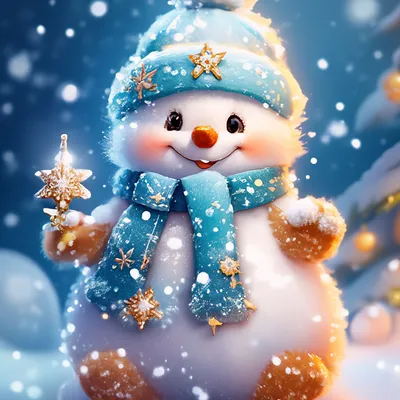 Пух, снежинки, новый год, милый, …» — создано в Шедевруме