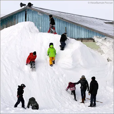 Строим снежную горку на даче своими руками: Общество: Облгазета