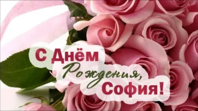 Подарить красивую открытку с днём рождения Софии онлайн - С любовью,  Mine-Chips.ru