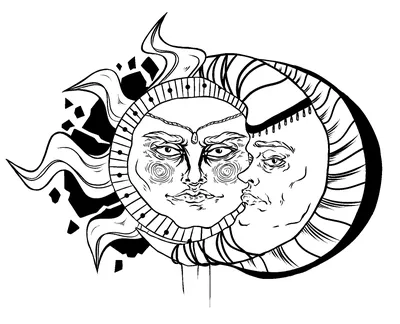 Схема вышивки «Солнце и луна» (№474290) - Вышивка крестом