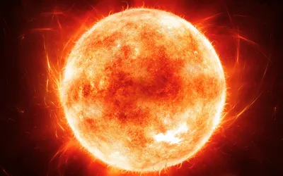 Солнце в космосе иллюстрация штока. иллюстрации насчитывающей рука -  26932014