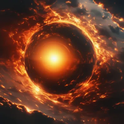Взрывая солнце в космосе близко к планете Иллюстрация штока - иллюстрации  насчитывающей затмение, глобус: 76659049