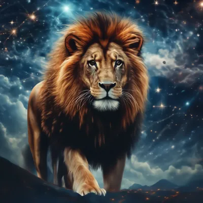 Созвездие Льва в космическом пространстве Иллюстрация штока - иллюстрации  насчитывающей ноча, астурии: 167302474