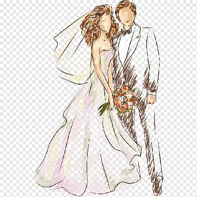 Свадебные картинки силуэт группы картина PNG , Муж и жена, романтик,  Свадебное платье PNG картинки и пнг PSD рисунок для бесплатной загрузки