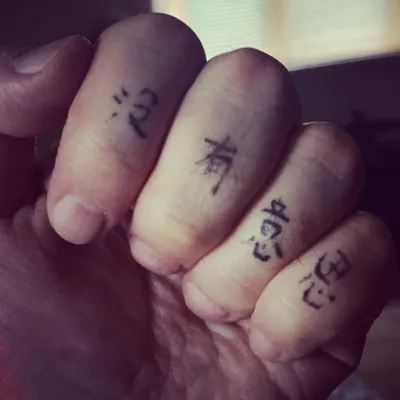 Водостойкая Временная тату-наклейка, китайские слова «Наслаждайтесь новым  днем» флэш-тату, имитация тату, боди-арт для мужчин, женщин и мужчин |  AliExpress
