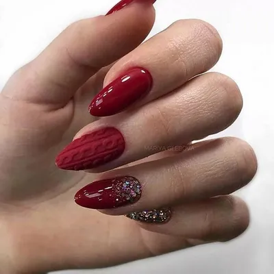 бордовый маникюр | Subtle nails, Red shellac nails, Red acrylic nails