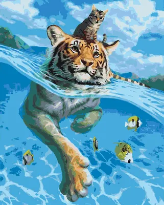 Тигр рисунки