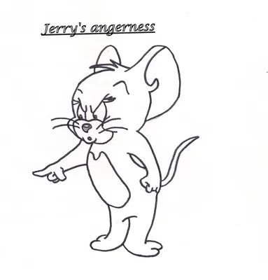 Раскраска Джентельмен Том с Джерри на руках распечатать или скачать