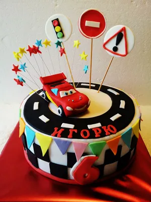 Детский торт для мальчика \"Машина-мечта\" можно заказать по хорошей цене от  2650.00 рублей