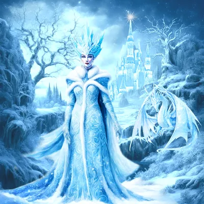 Царство снежной королевы, эстетично, …» — создано в Шедевруме