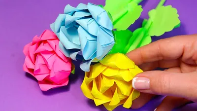 Цветочки из бумаги (бумажные цветы): как сделать цветок из гофрированной  бумаги своими руками, оригами